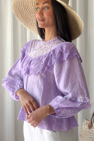 Boho Lace pellavapaita, laventeli