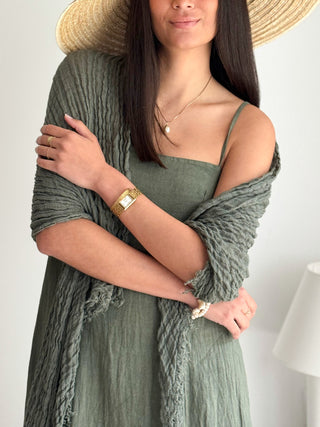 Boho mesh pellavahuivi, camo