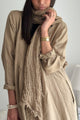 Boho mesh pellavahuivi, savanna