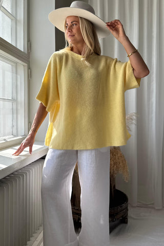 Brianne alpakkaneule, lemon