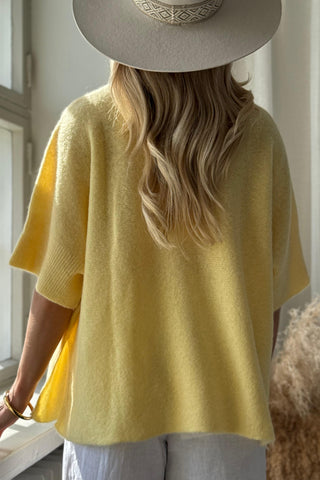 Brianne alpakkaneule, lemon