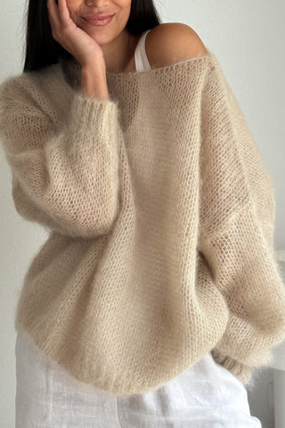 Bubble dream mohairneule, beige