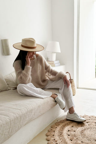 Bubble dream mohairneule, beige