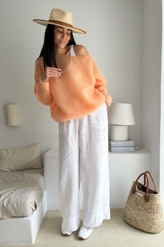 Bubble dream mohairneule, peach