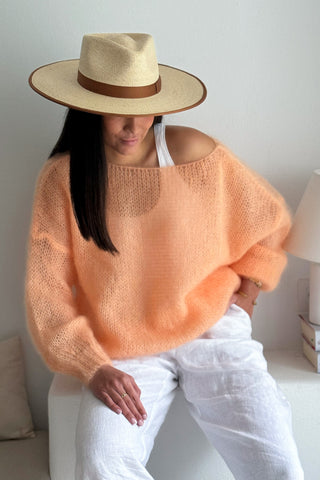 Bubble dream mohairneule, peach