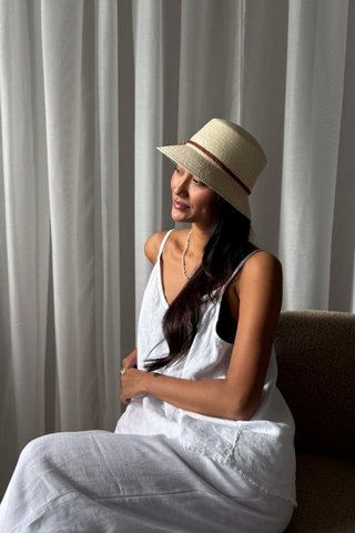 Bucket hattu, vaalea natural