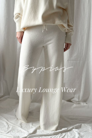 Lounge neulehousut, off white