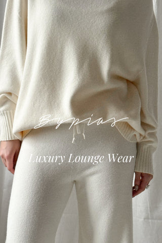 Lounge neulehousut, off white