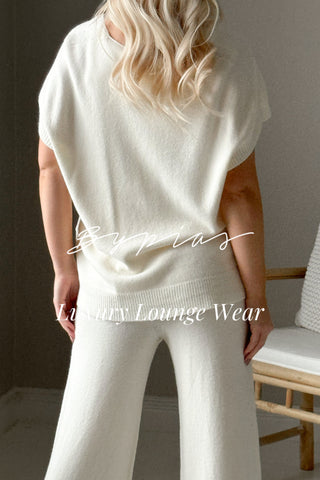 In Harmony knitted vest, off-white