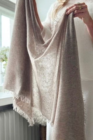 Cashmere love huivi, taupe