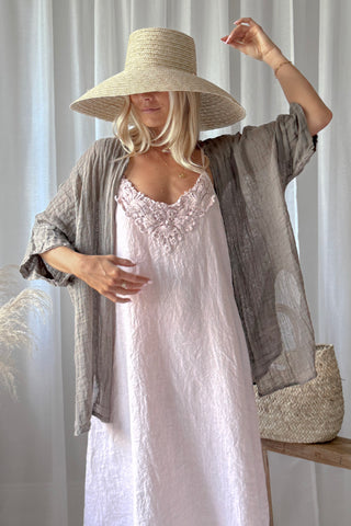 Castillo mesh pellavajakku, taupe