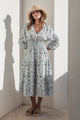 Celina pellavamekko, floral blue