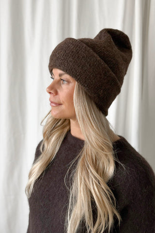 Chamonix alpakka beanie, coffee
