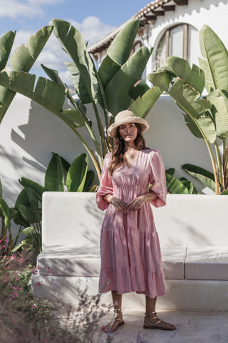Charly pellavamekko, baby pink