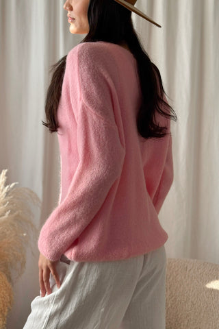 Cheerful neuletakki, baby pink