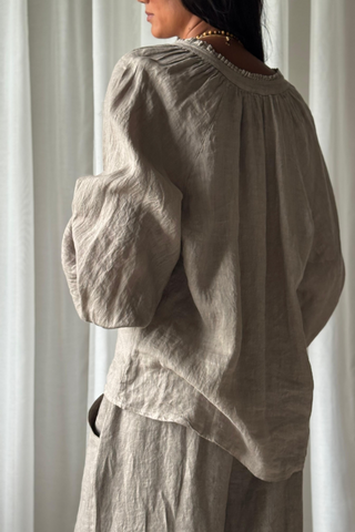 Chessie pellavapaita, taupe