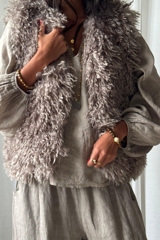 Chessie pellavapaita, taupe