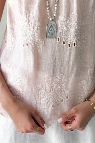 Cici pellavatoppi, light pink