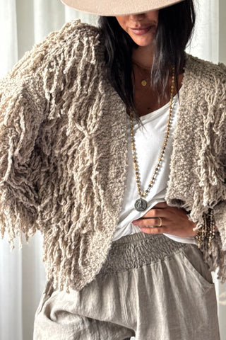 Coachella neuletakki, beige