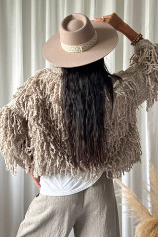 Coachella neuletakki, beige