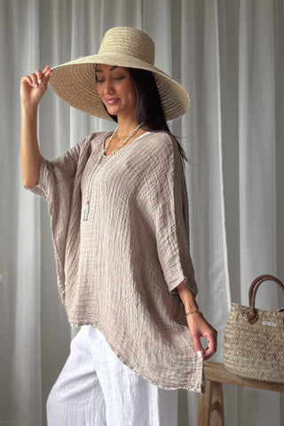 Corazon mesh pellavapaita, cashmere