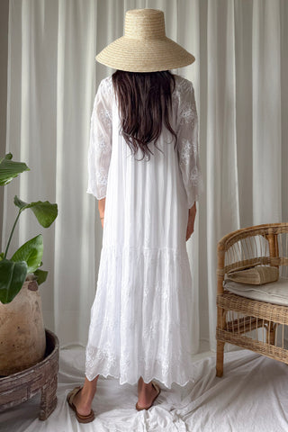 Daisy Dreams silkkiviskoosimekko, valkoinen
