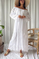 Daisy Dreams silkkiviskoosimekko, valkoinen