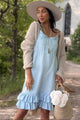 Donna pellavamekko, oxford blue