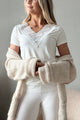 Bamboo Lace Elodie t-paita, valkoinen