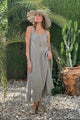 Encanto pellavamekko, taupe