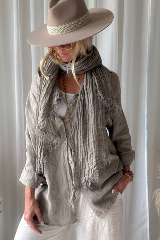 Everyday pellavapaita, taupe