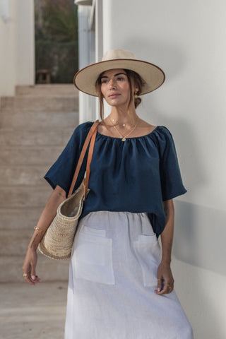 Galilea pellavapaita, navy