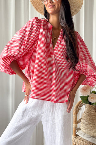 Gingham ruutupaita, punainen