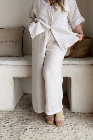 Havana linen pants, sand