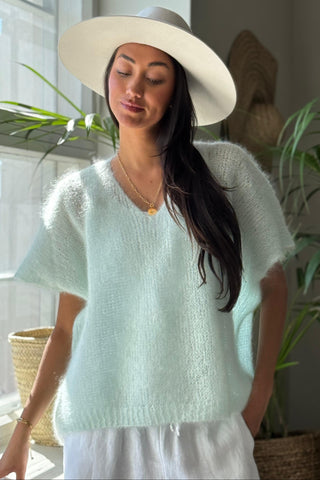 Honeylight mohairliivi, aqua