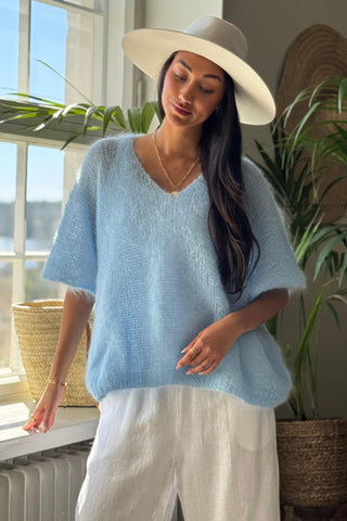 Honeylight mohairliivi, sky blue