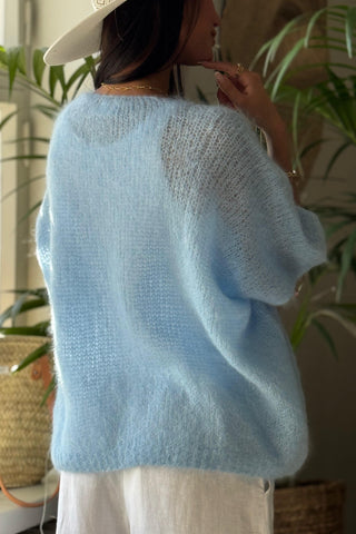 Honeylight mohairliivi, sky blue