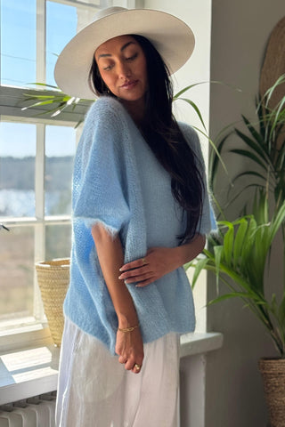 Honeylight mohairliivi, sky blue