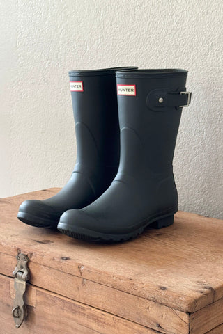 Hunter original short kumisaappaat, tumma oliivi