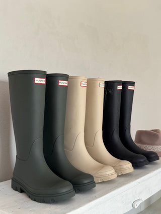 Hunter unisex downpour kumisaappaat, tumma oliivi