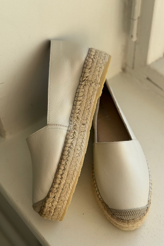 Ida espadrillot, beige nappa