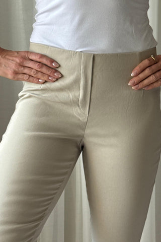 Ina stretch caprit, beige