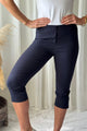 Ina stretch caprit, navy