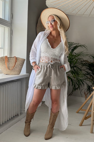 Isolde linen shorts, natural