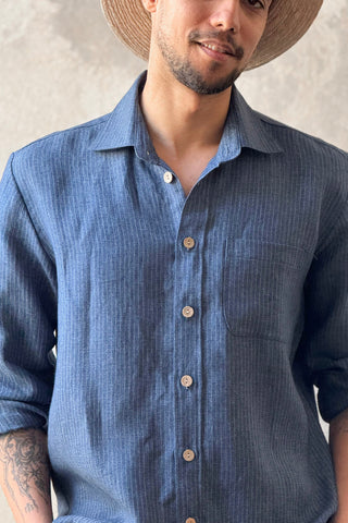John pellavapaita, denim stripe