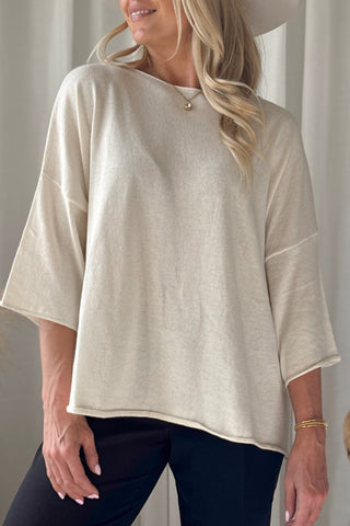 Marine puuvillaneule, off white
