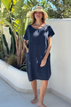 Marley pellavamekko, navy