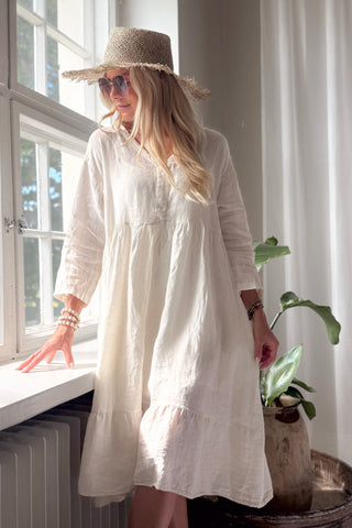 Raelle pellavamekko, vanilla