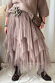 Rosie tyllihame, taupe