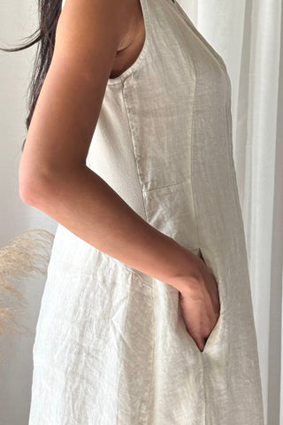 Salma pellavamekko, hiekka